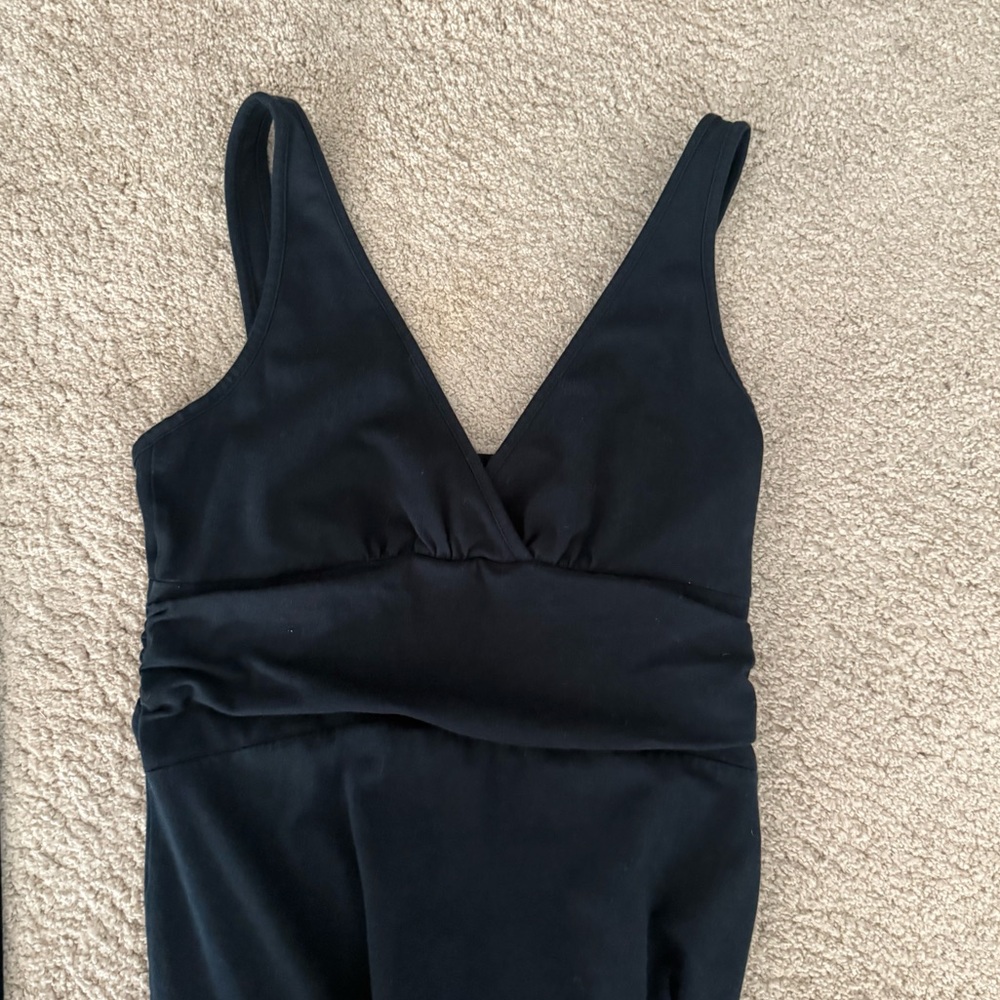 Patagonia Black V-Neck Sleeveless A-Line Dress - Picture 4 of 7